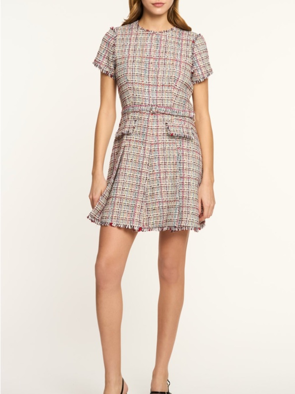 cinq a sept Wildflower Tweed Dress